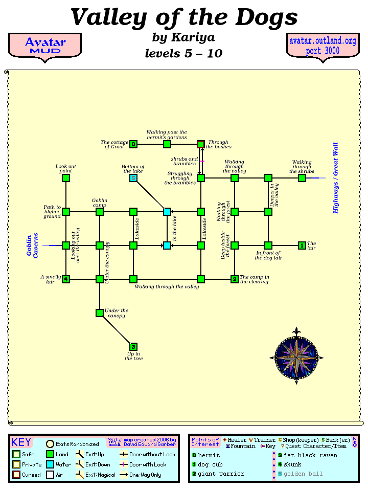 Avatar MUD Area Map - Valley of the Dogs.GIF